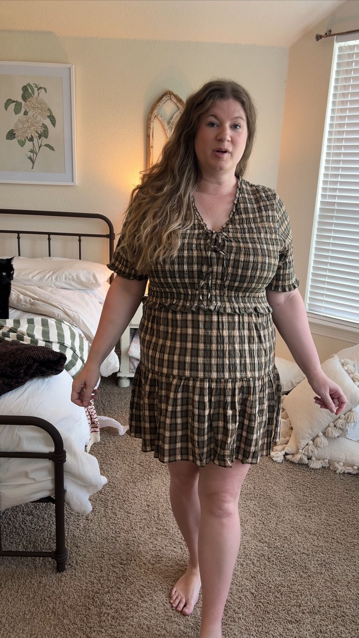 This dress is SO CUTE. The plaid is the perfect colors for Fall. Unfortunately, it’s a bit snug on my hips but my goodness I wish it fit better. I’m in the XXL  

#LTKPlusSize #LTKSaleAlert #LTKFallSale