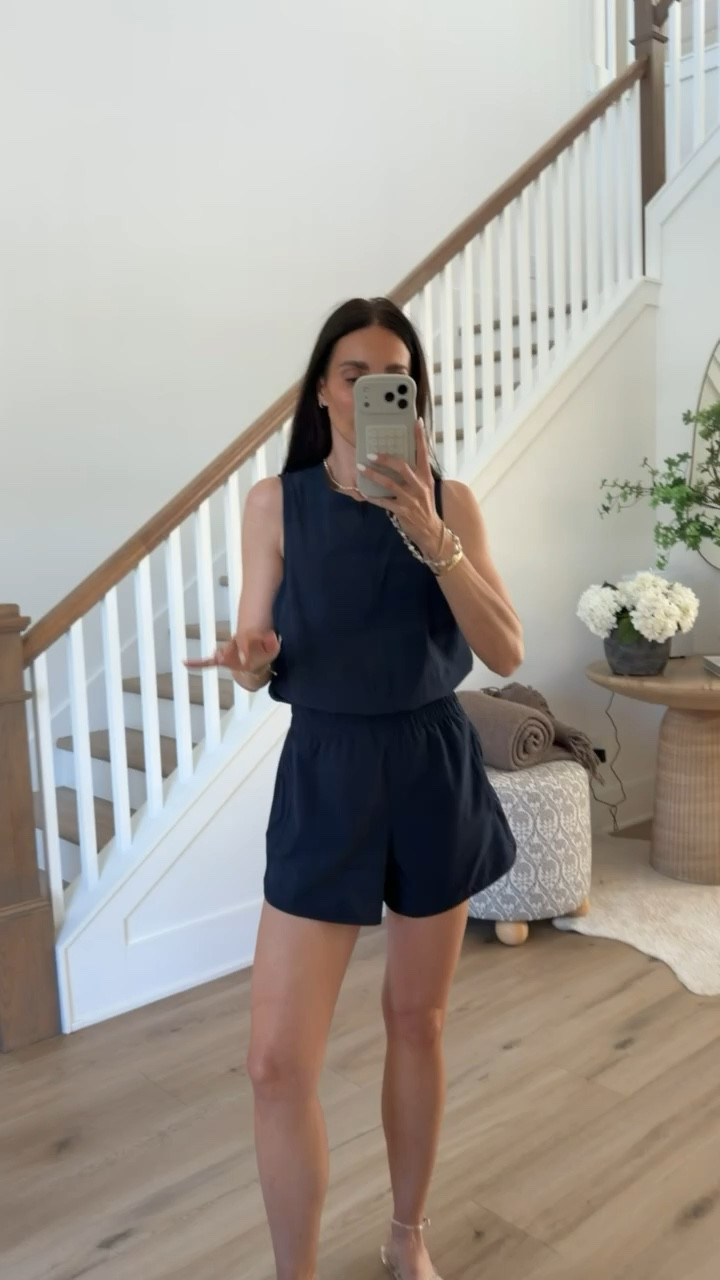 ATHLETA SALE, 40% off linen and dresses, 25% off your purchase. I'm wearing XS.

athletic romper, athleisure style, summer look, black romper, summer outfits 2026, annabrstyle

#LTKOver40 #LTKSaleAlert