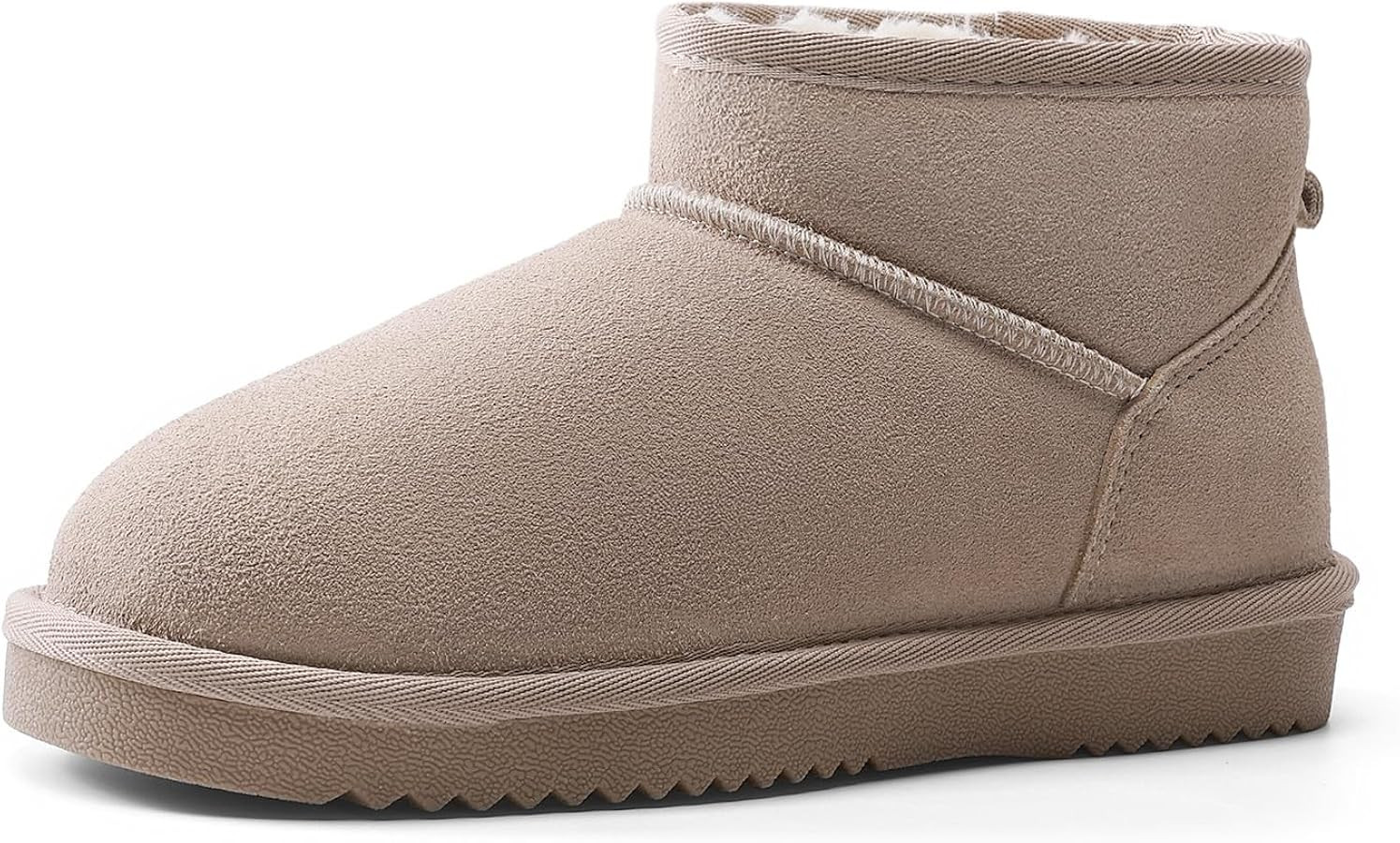 DREAM PAIRS Genuine Suede Ankle Winter Mini Boots for Women Slip On Faux Fur Lining Water Resista... | Amazon (US)