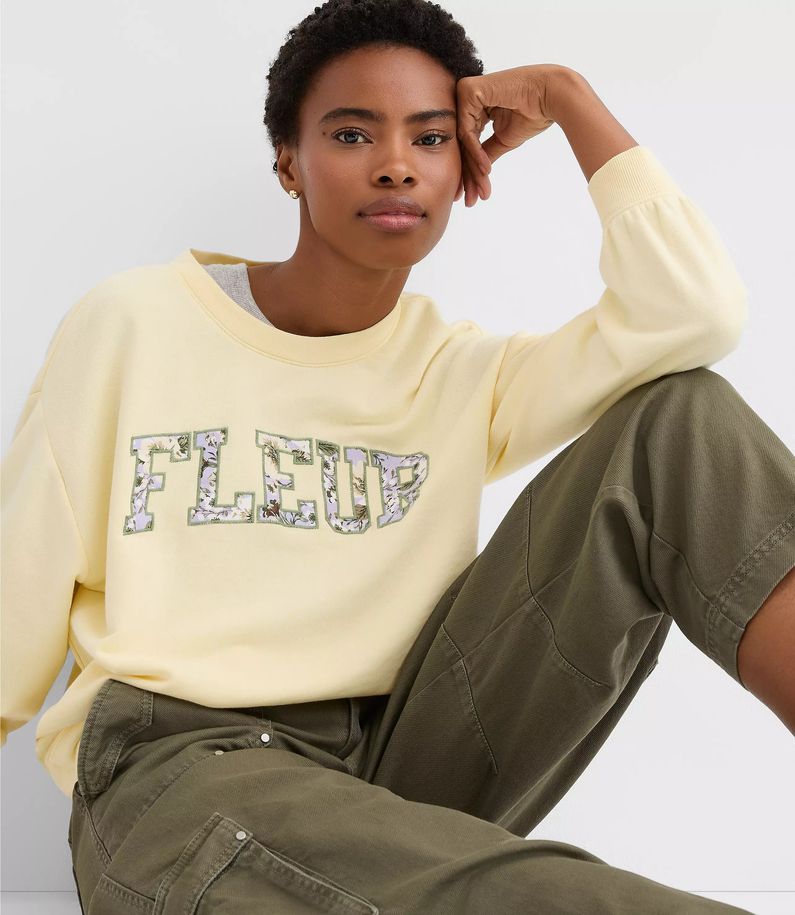 Fleur Sweatshirt | LOFT