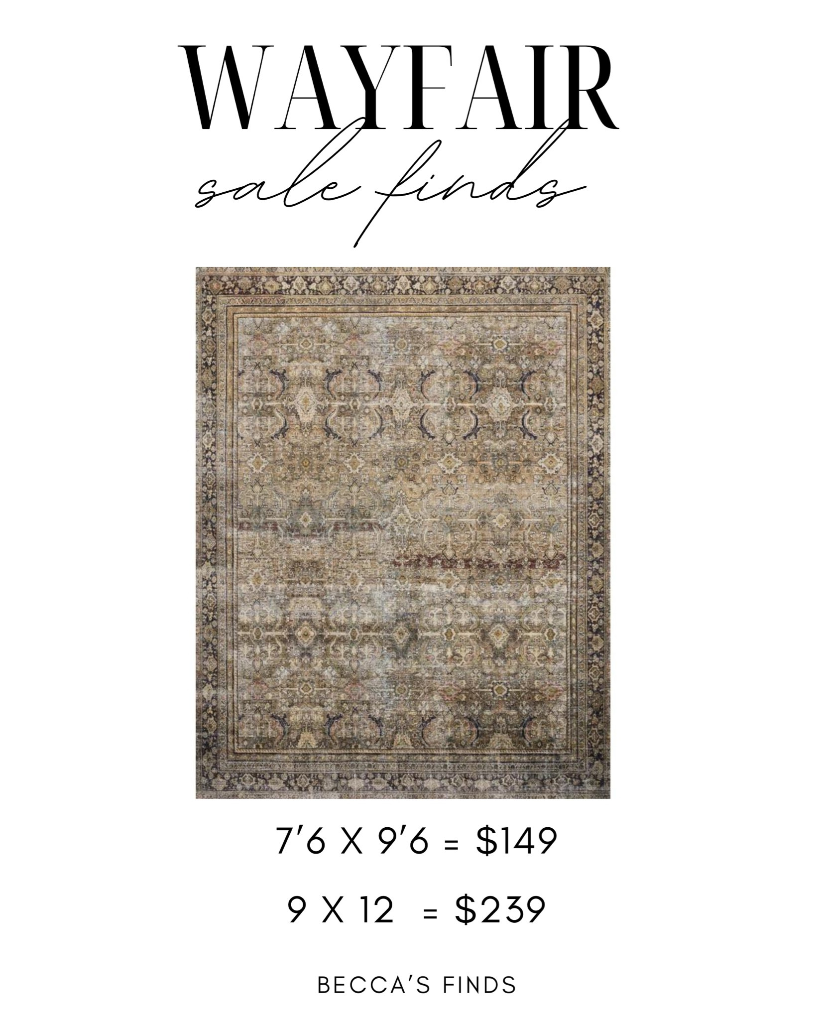 Wayfair Way-Day rug sale 