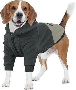 Nanaki Dog Hoodie for Large Dogs-Fleece Sweatshirt with Pocket-Long Sleeves Adjustable Zip Collar... | Amazon (US)