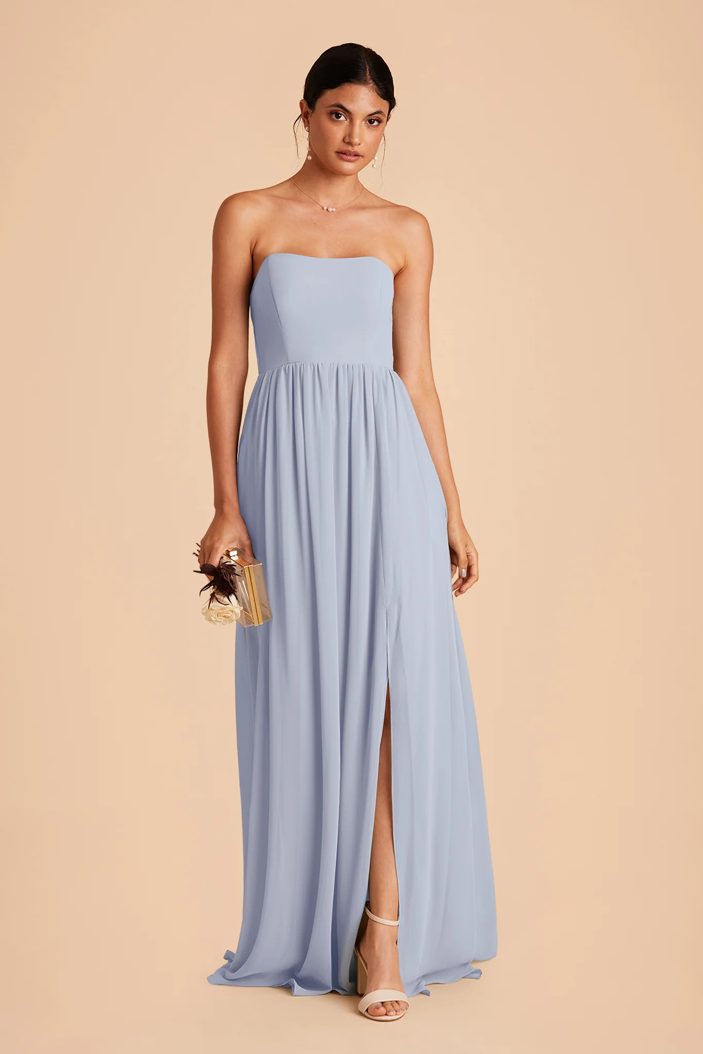 August Convertible Dress - Dusty Blue | Birdy Grey