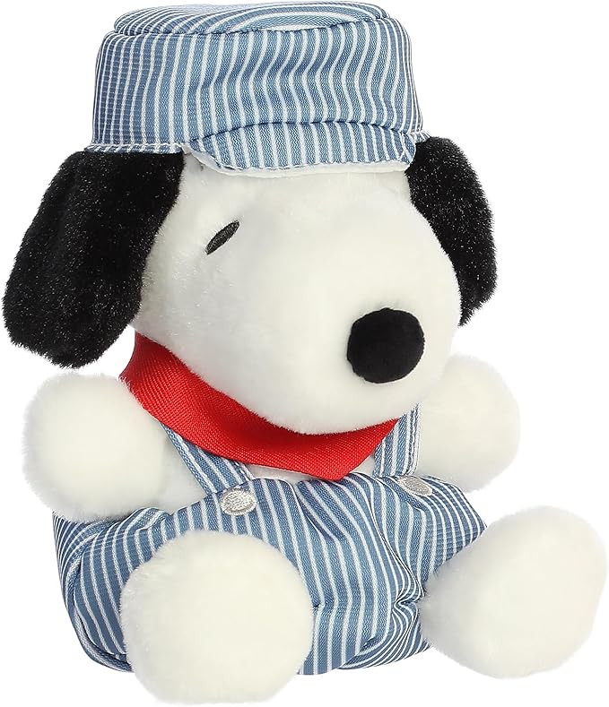 Aurora® Adorable Peanuts® Palm Pals™ Train Engineer Snoopy™ Stuffed Animal - Officially Lic... | Amazon (US)