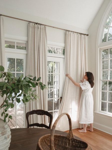 I’m not always a neutral girl but the greenery from the windows with these curtains are so beautiful

#LTKHome
