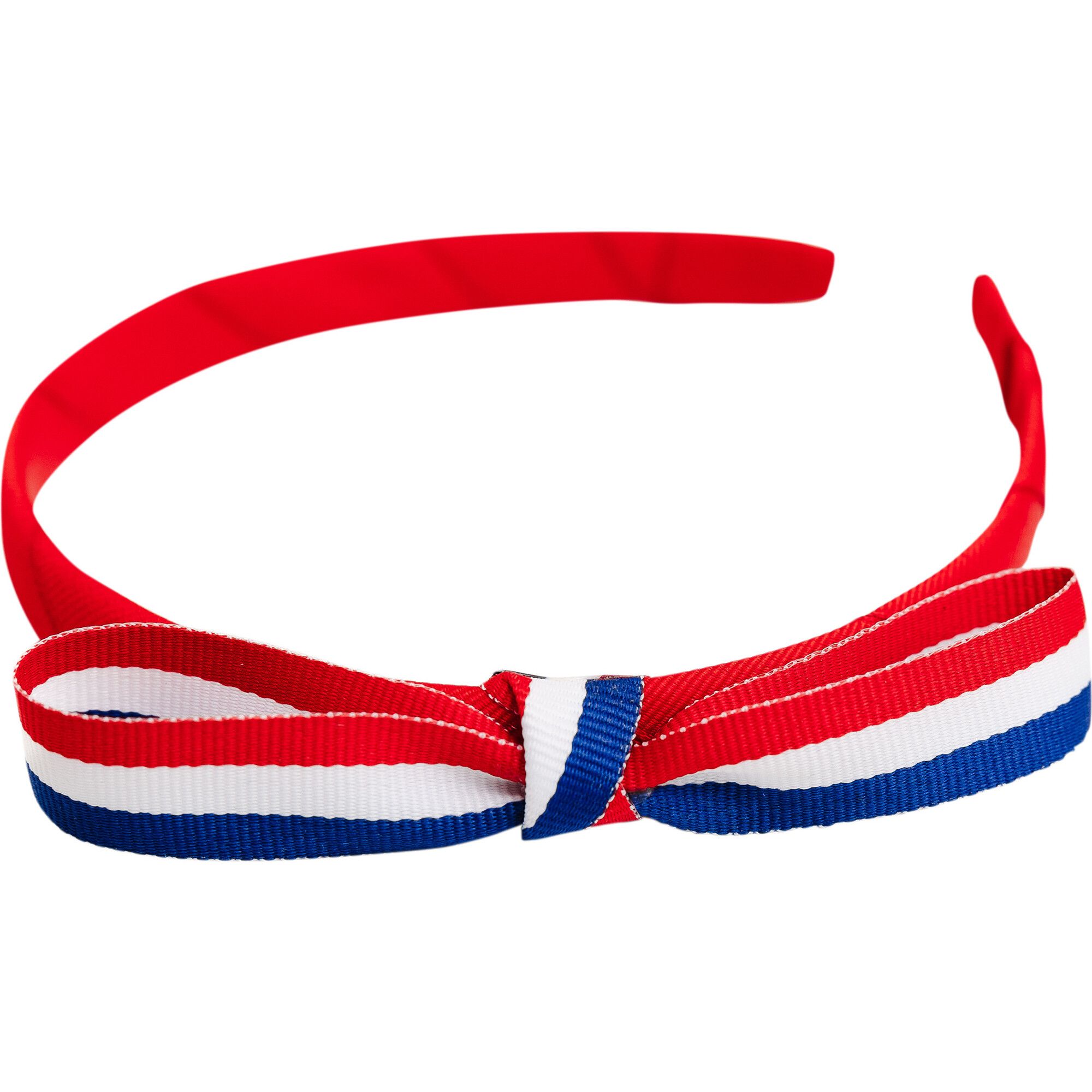 Patriotic Ribbon Headband, Red White & Blue | Maisonette