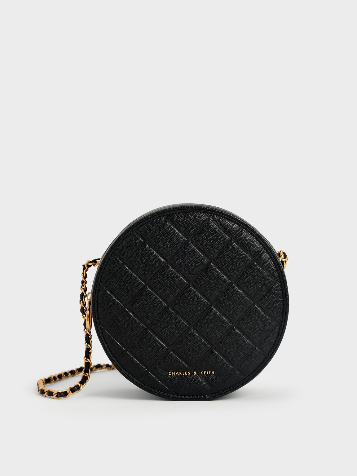 Quilted Circle Bag
 - Black | CHARLES & KEITH (US)
