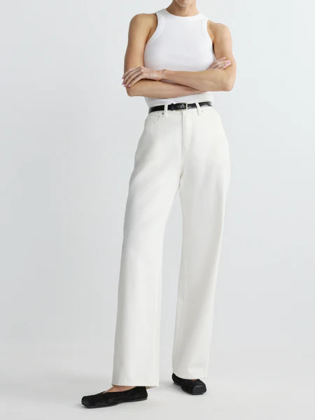 Kaylen Soft Curve High Rise 32" Jeans | White | DL 1961 Women