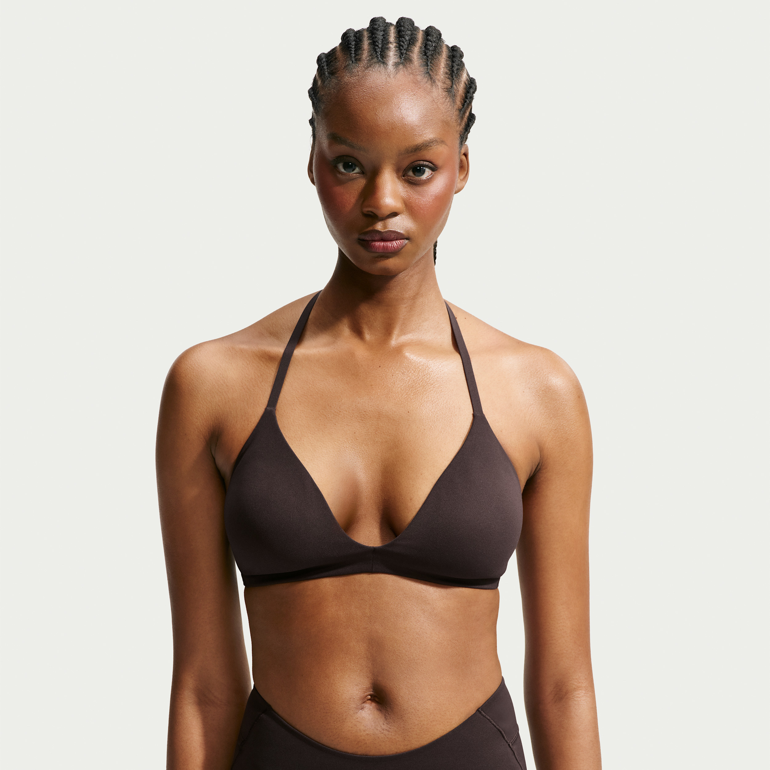 Nike Women's SKIMS Studio Stretch Triangle Sports Bra in Brown | IR8676-231 | Nike (US)