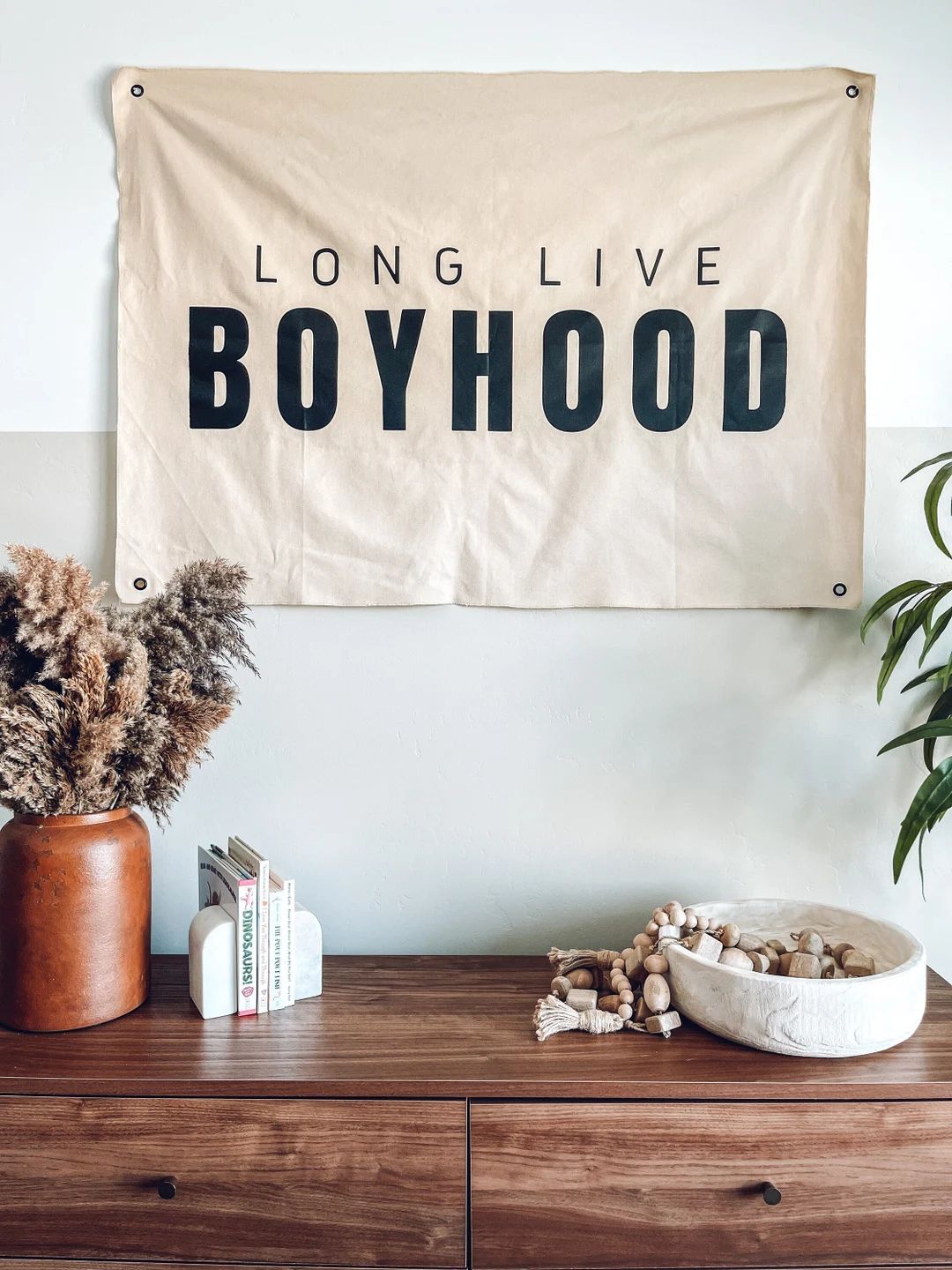 Long Live Boyhood Canvas Banner - Etsy | Etsy (US)