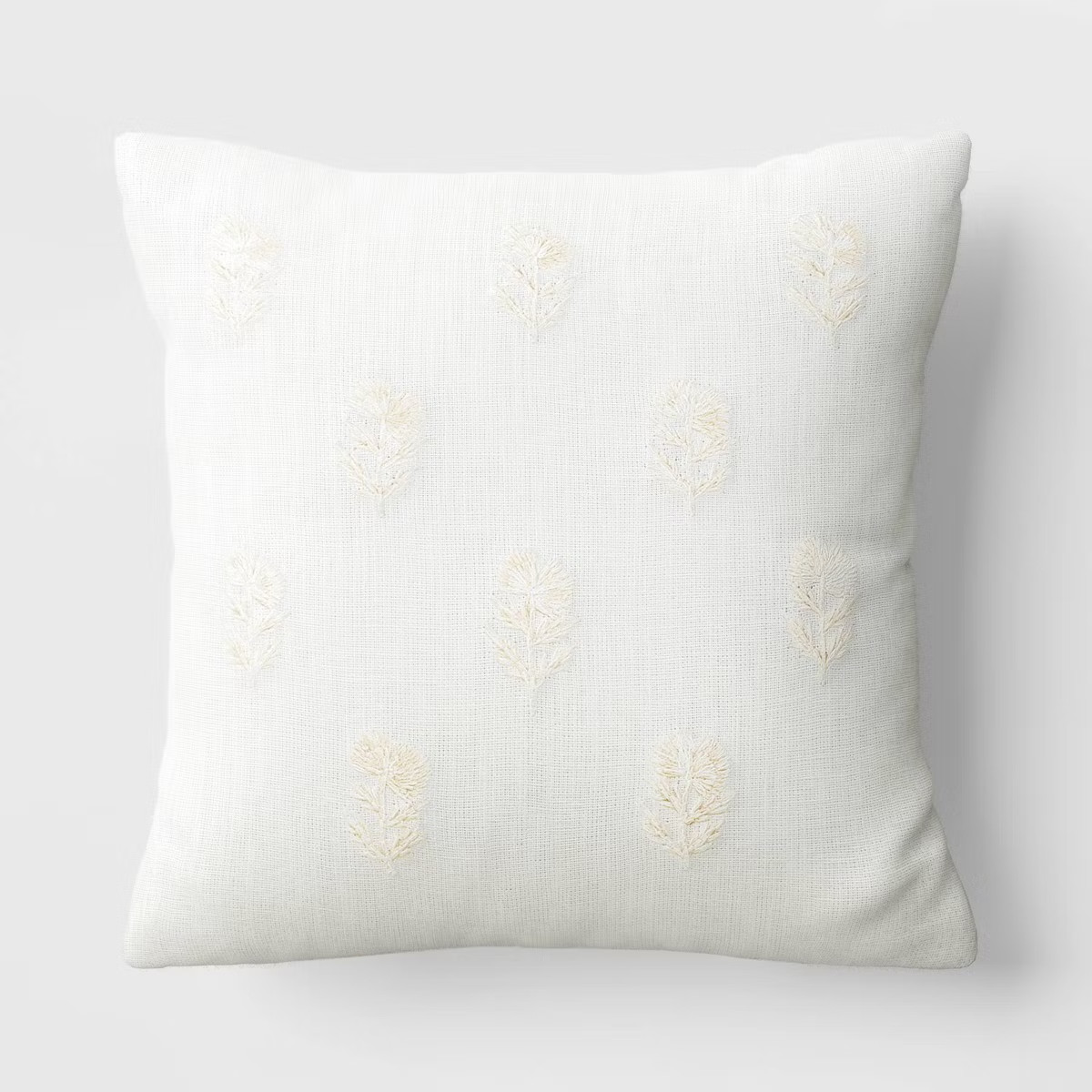 Embroidered Floral Square Throw Pillow - Threshold™ | Target