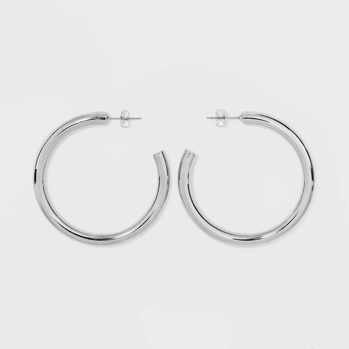 Tubular Hoop Earrings - A New Day™ Silver | Target