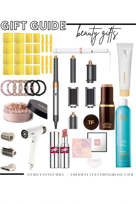 Beauty gift guide, hair gift guide, makeup gift guide, best of beauty, gifts for her, best hairspray, dyson airwrap, blowdryer, best makeup, Emily Ann Gemma 

#LTKbeauty #LTKGiftGuide