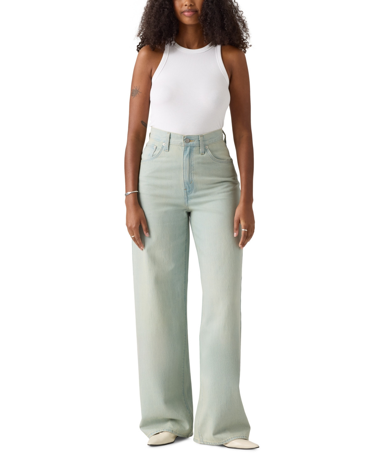 Levi's Women's Cinch-Waist Lightweight Baggy Jeans - On Blast | Macy's