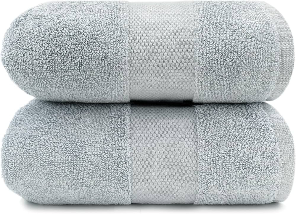 Elegance 100% Organic Cotton Turkish Bath Sheets - Soft Absorbent Oversized Bathroom Towel - Idea... | Amazon (US)