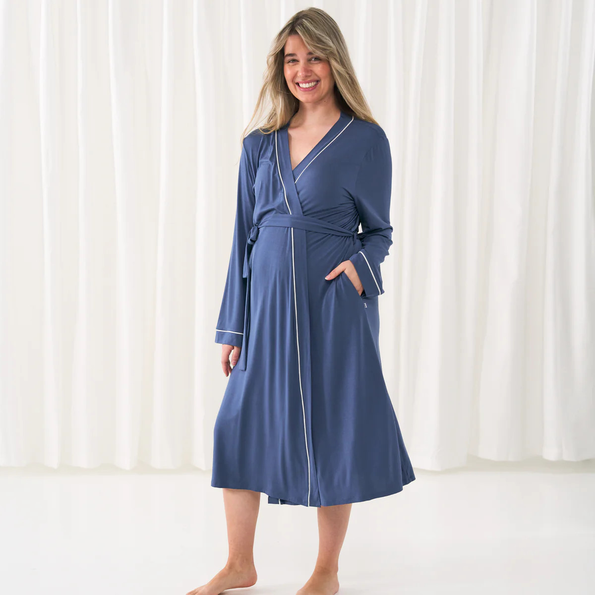 Indigo Women's Robe | Little Sleepies