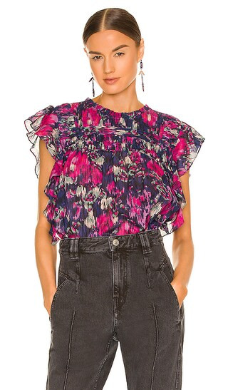 Layona Top in Faded Night | Revolve Clothing (Global)