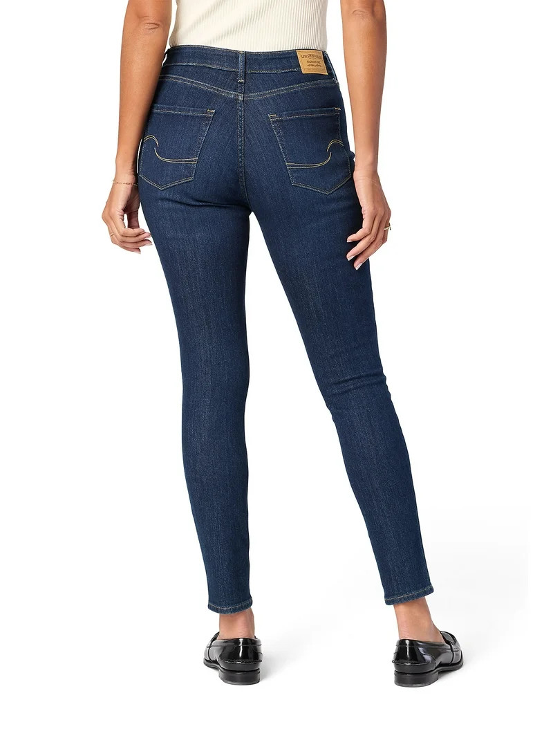 Levi Strauss Signature Women's and Women's Plus High Rise Skinny Jeans, Available in 27", 29", 31... | Walmart (US)