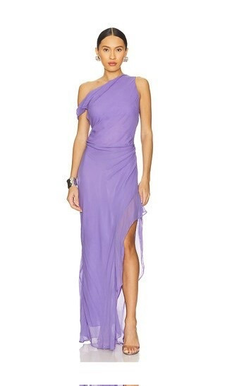 Wedding guest dress
Wedding guest gown
Purple gown
One shoulder gown
Summer wedding 
Spring wedding
Bridesmaid

#LTKWedding
