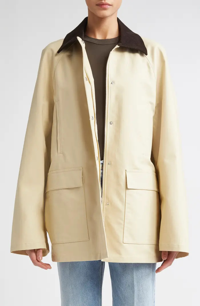 County Waxed Organic Cotton Coat | Nordstrom