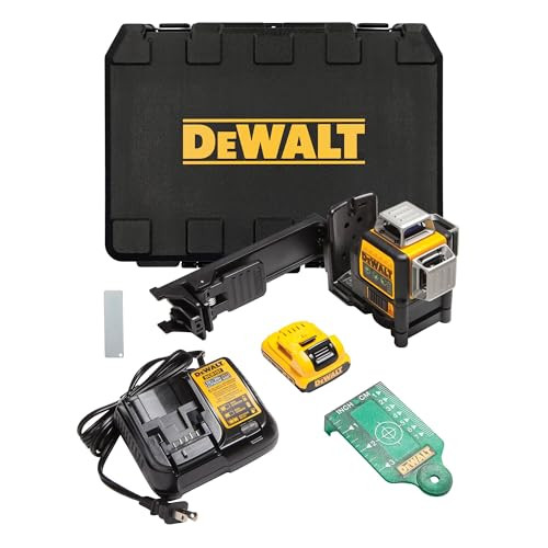 DEWALT Laser Level 360 Self Leveling, 3 Way Green Laser Leveler Tool 12V MAX with 2.0Ah Battery, Charger and Durable Carrying Case, 100 Ft, Tripod Compatible (DW089LG) | Amazon (US)