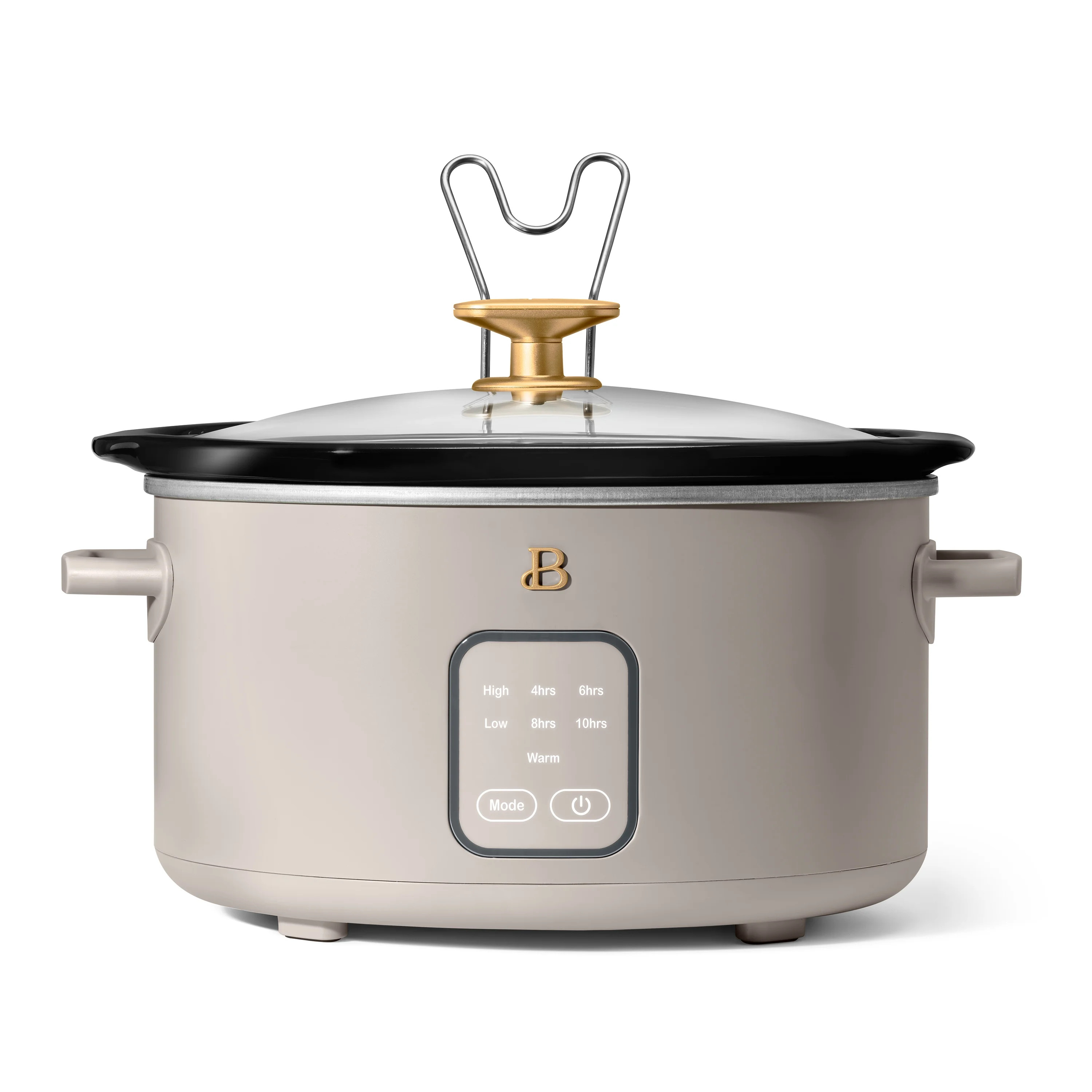 Beautiful 4Qt Slow Cooker with Touch-Activated Display, Porcini Taupe by Drew Barrymore | Walmart (US)