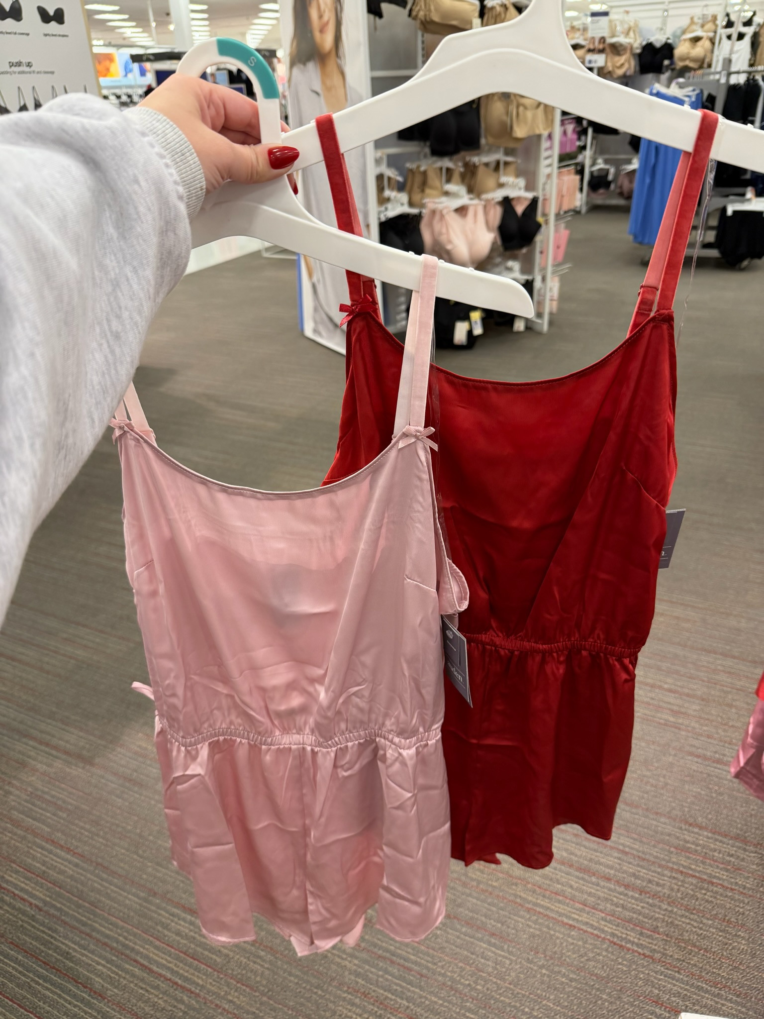 This Auden luxury collection satin romper is the prettiest addition to your loungewear and it is currently 30% off! The pink and red color is so vibrant and perfect for a little self-care day at home. It feels so silky and high-end, making it the perfect elevated basic for relaxing in style. 

accolade crew neck pullover, chocolate brown outfit, date night outfits, dark wash denim, silver hardware, analog hobbies, valentines outfit women, knits and shawls, valentines day outfit women, vacation outfits beach, auden target, satin romper, luxury loungewear, pink and red, target sale, aesthetic style, cozy chic, target finds, loungewear set, affordable luxury 

 #LTKValentine #LTKootd #LTKmorningroutine