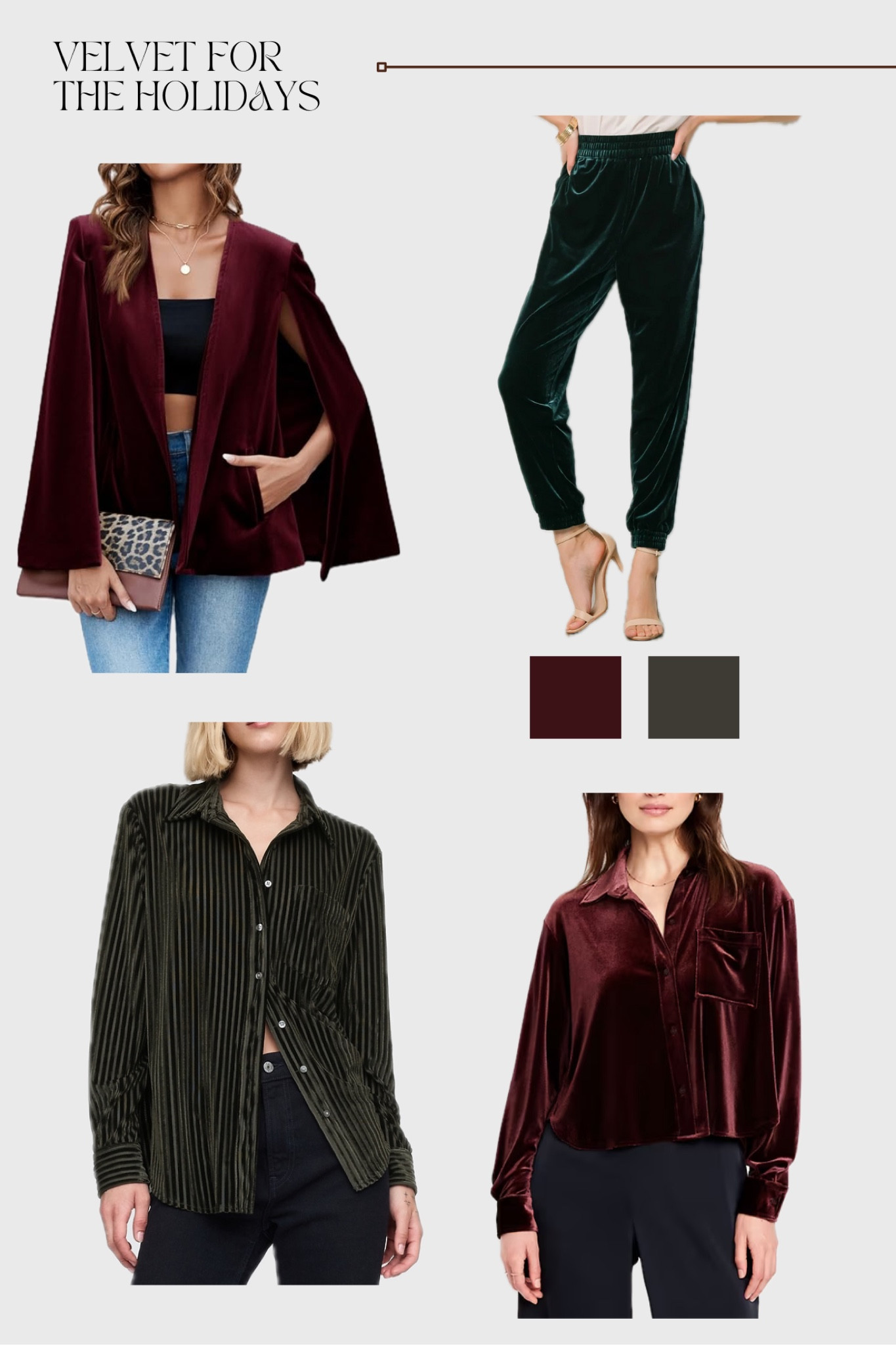 Sharing some plus and mid size friendly velvet pieces for the holidays!

I’ve linked to more finds, too!

#LTKHoliday #LTKMidsize #LTKPlusSize