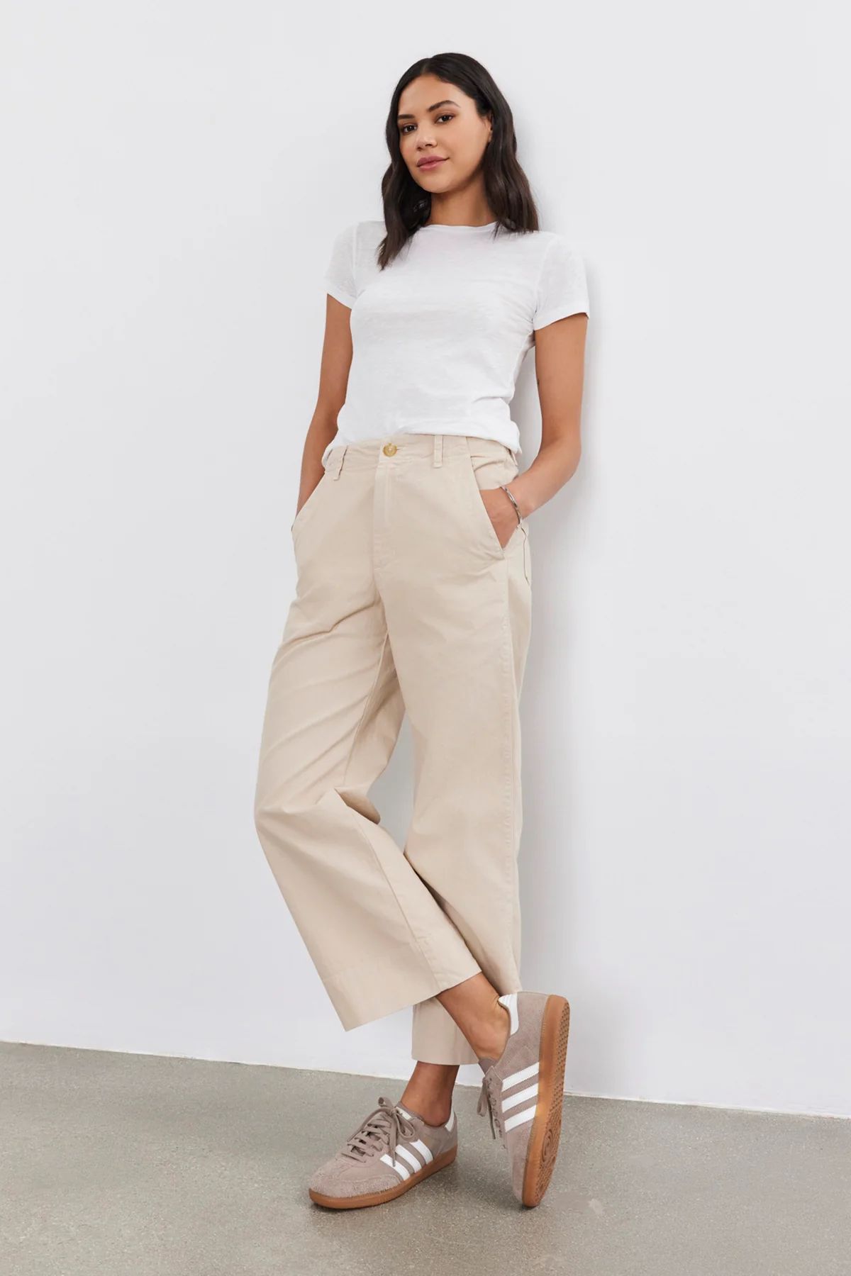 BRYLIE COTTON SANDED TWILL UTILITY PANT | Velvet by Graham & Spencer