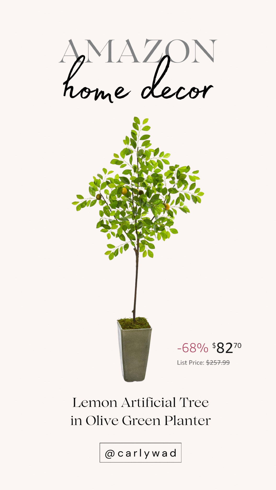 Artificial Lemon Tree from Amazon!✨🍋

#LTKStyleTip #LTKHome #LTKFindsUnder100