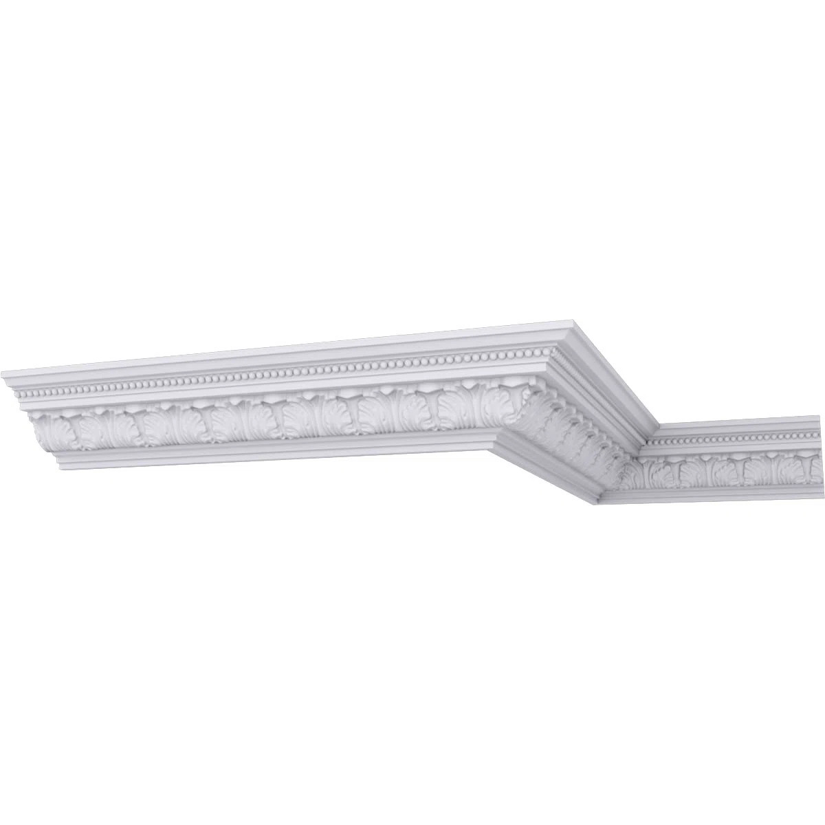 Endurathane Palmetto Crown Moulding, 3 3/4"H x 4 5/8"P x 6"F x 94 1/2"L, Factory Primed | Wayfair North America