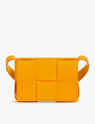 BOTTEGA VENETA Cassette mini intrecciato leather cross-body bag | Selfridges
