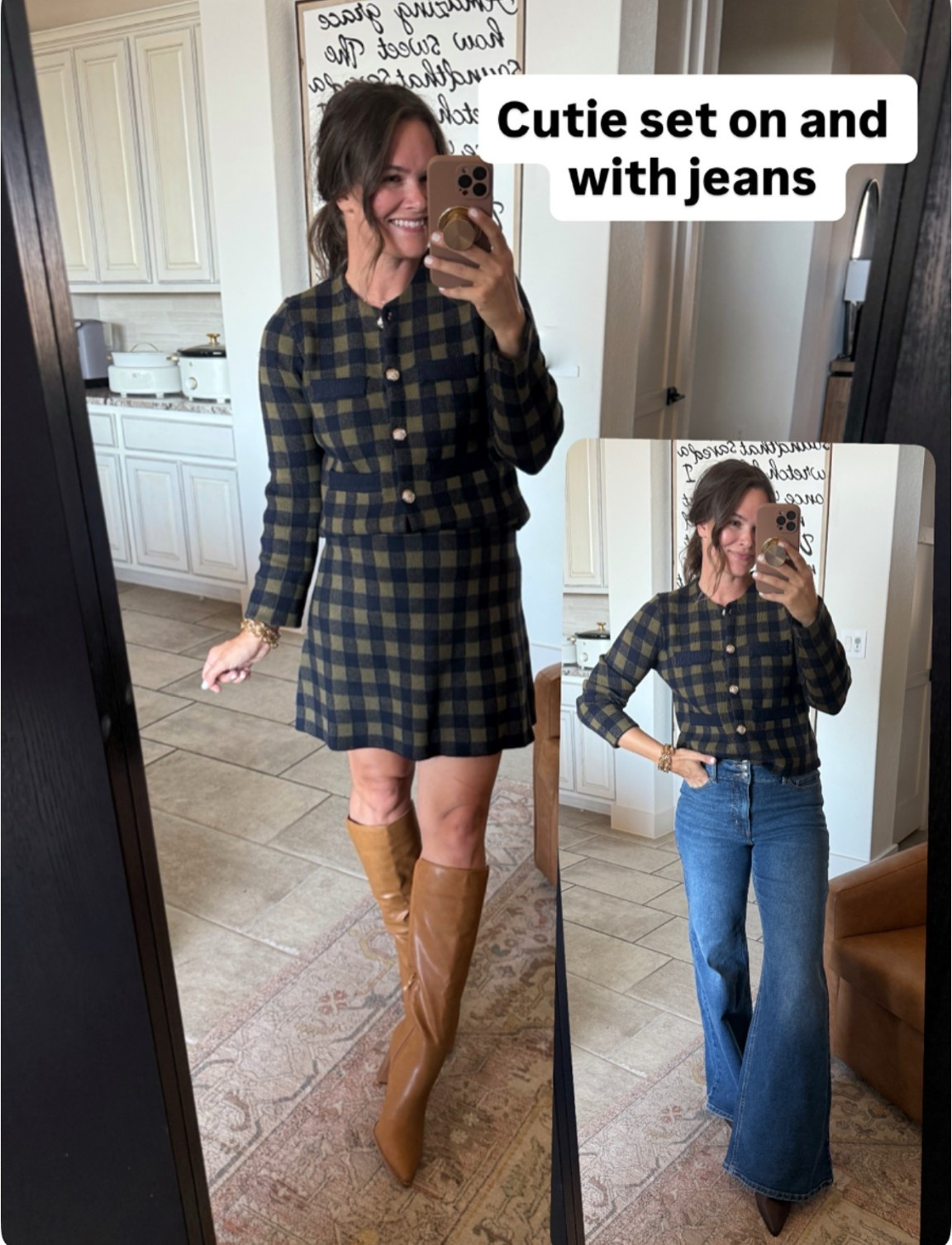 Ralph Lauren Christmas vibes. Matching set, Walmart, plaid, jeans, Christmas outfit 

#LTKSeasonal #LTKHoliday #LTKSaleAlert