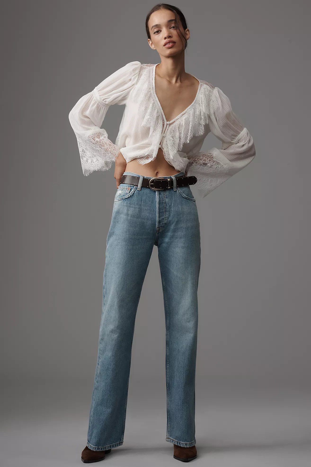 RE/DONE 90s High-Rise Straight-Leg Jeans | Anthropologie (US)