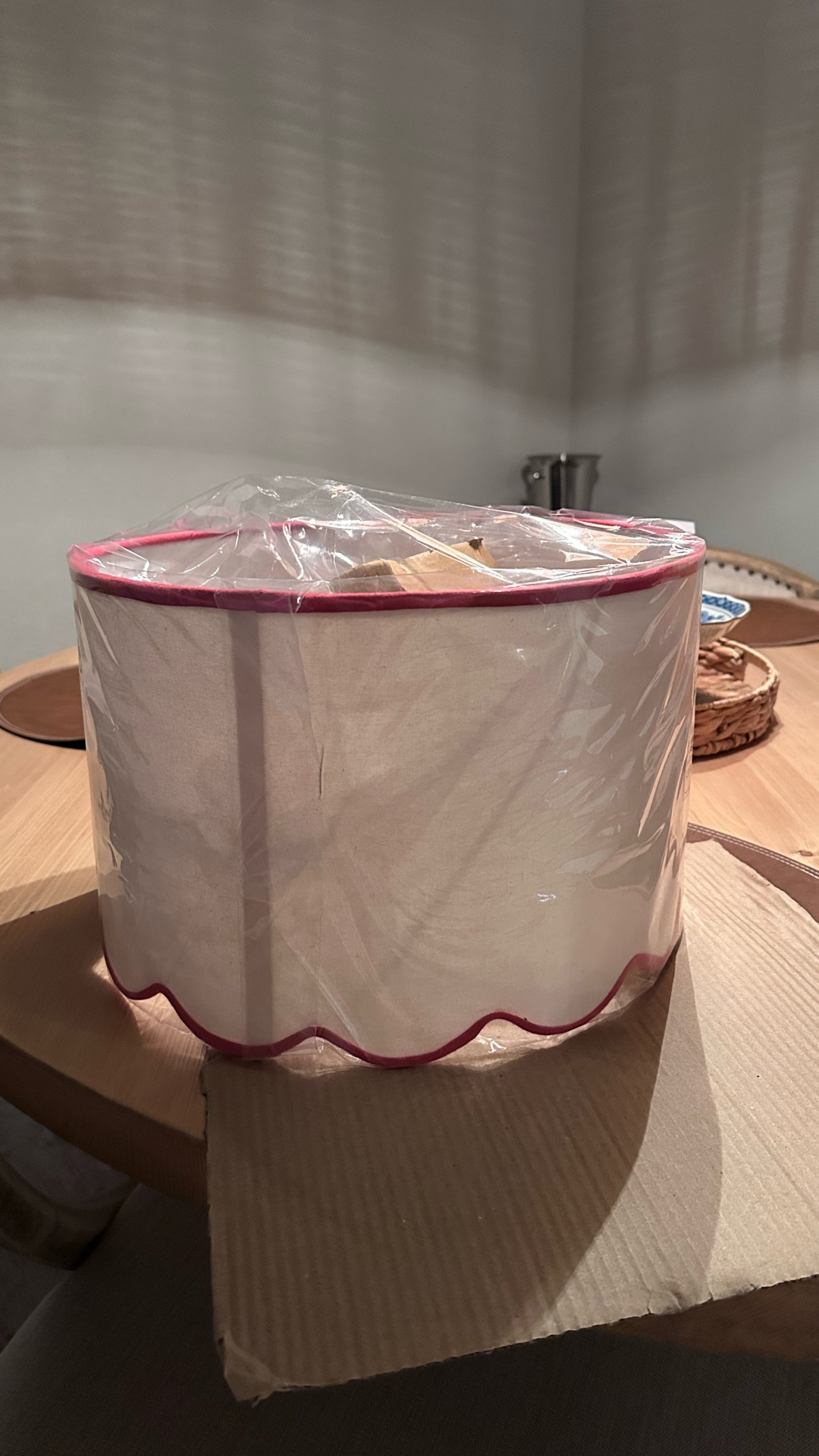 Refresh your ceiling lighting with a scallop flush mount lamp shade. Features an oversized drum shade with scalloped edges finished with contrasting trims. We bought this lamp shade for our baby’s room.

#LTKHome #LTKKids #LTKBaby