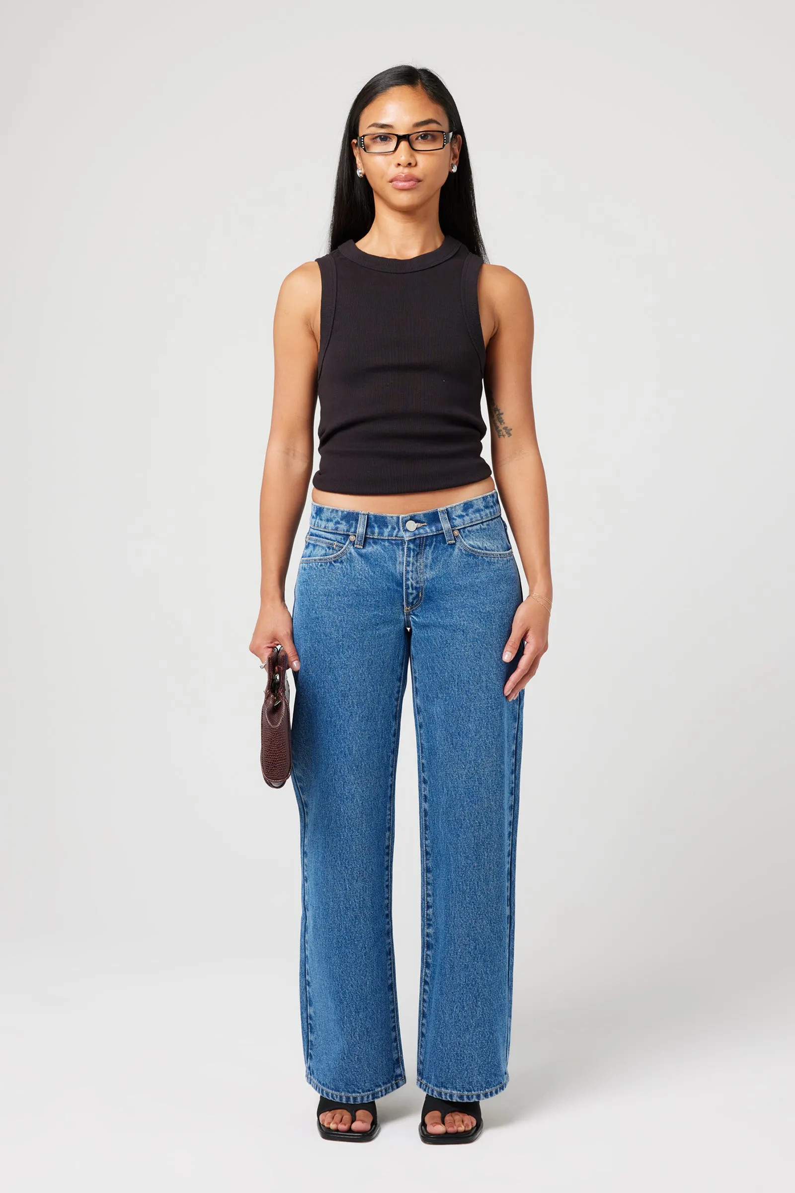 99 Low & Wide Petite Chantell Organic | Abrand Jeans US