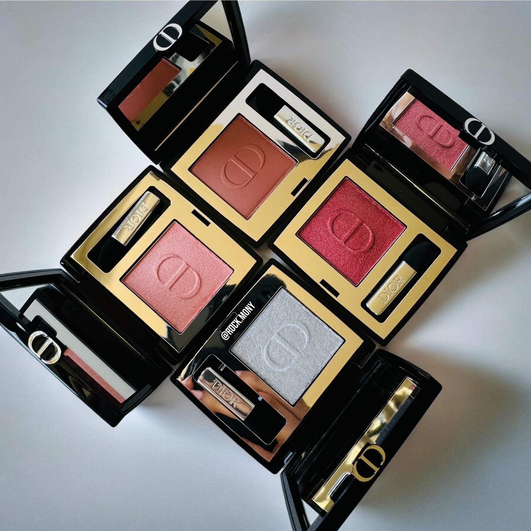 New Diorshow Mono Couleur
Eyeshadow 
Love this color and long lasting eye shadow, Applies smoothly and lasts all day, does not crease as much as other Single shadows, i can mix and match to my individual liking, Dior eyeshadow boasts excellent pigmentation and a long-lasting formula, ensuring a vibrant and flawless eye makeup look, One of the best single eyeshadows, Its so buttery, so easy to apply. 
*shades : 
*Celestial Grey "Glitter"
*Tutu "Metallic"
*Redwood Tartan "Metallic"
*Rosewood "Matte"


#LTKBeauty