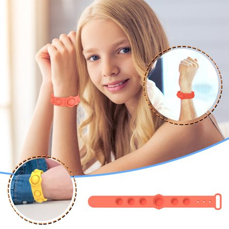 Aimik Push Bubble Sensory Fidget Bracelet Toy,Pop Push it Fidget Sensory Toy Gift for Kids Relieve A | Walmart (US)