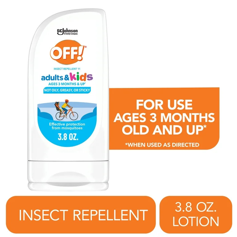 OFF! Insect Repellent Lotion for Adults & Kids, Fragrance-Free Bug Repellent for Everyday Protect... | Walmart (US)