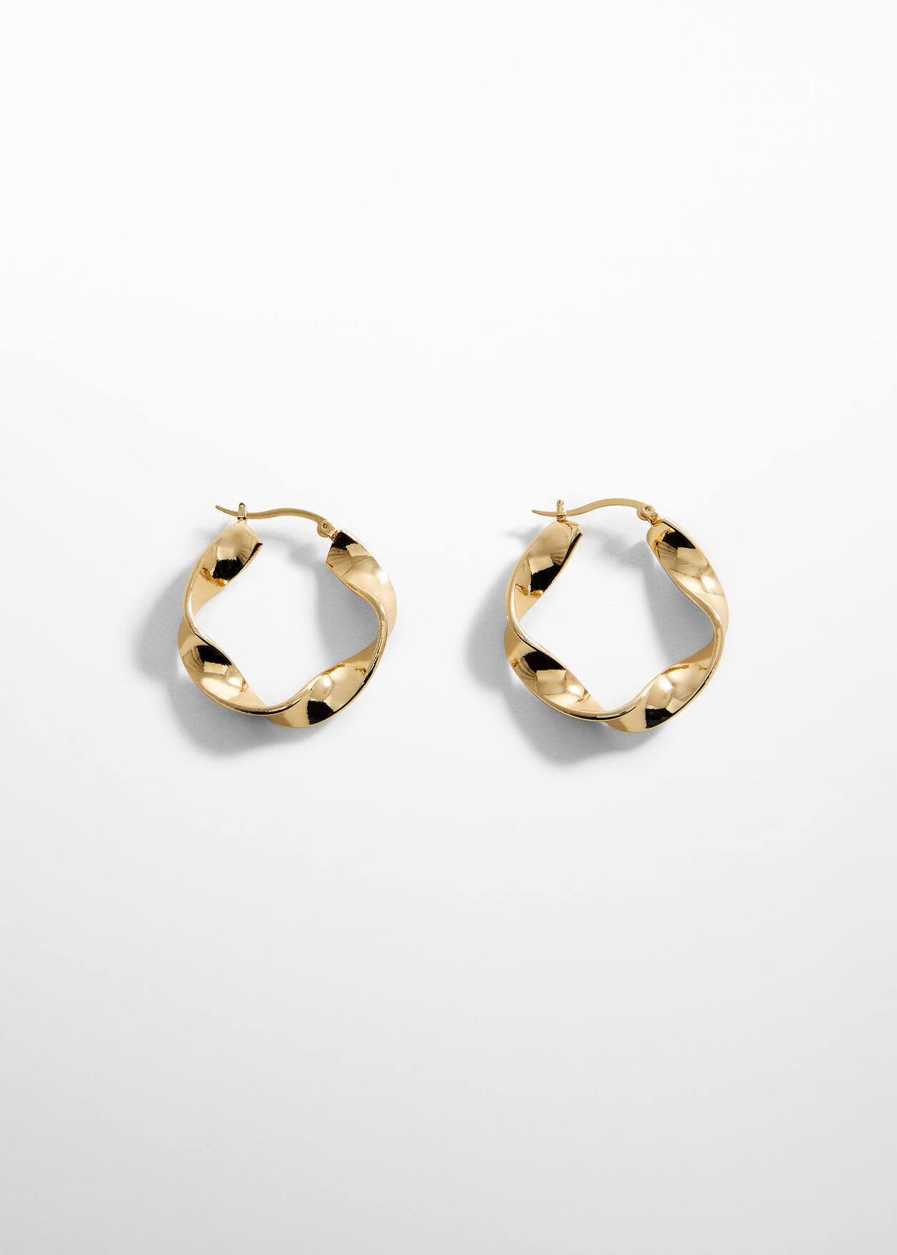 Twisted hoop earrings | MANGO (US)