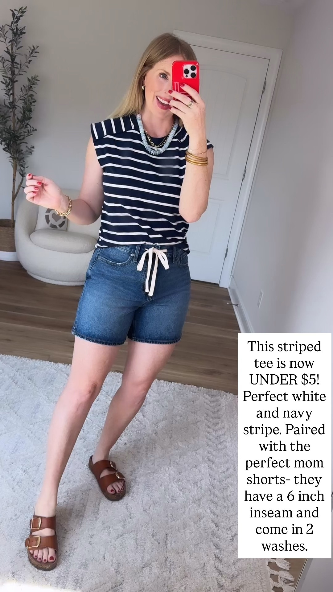 Walmart try on, time and tru, striped tee, free assembly, mom
Shorts, Walmart style

#LTKootd #LTKmomlife