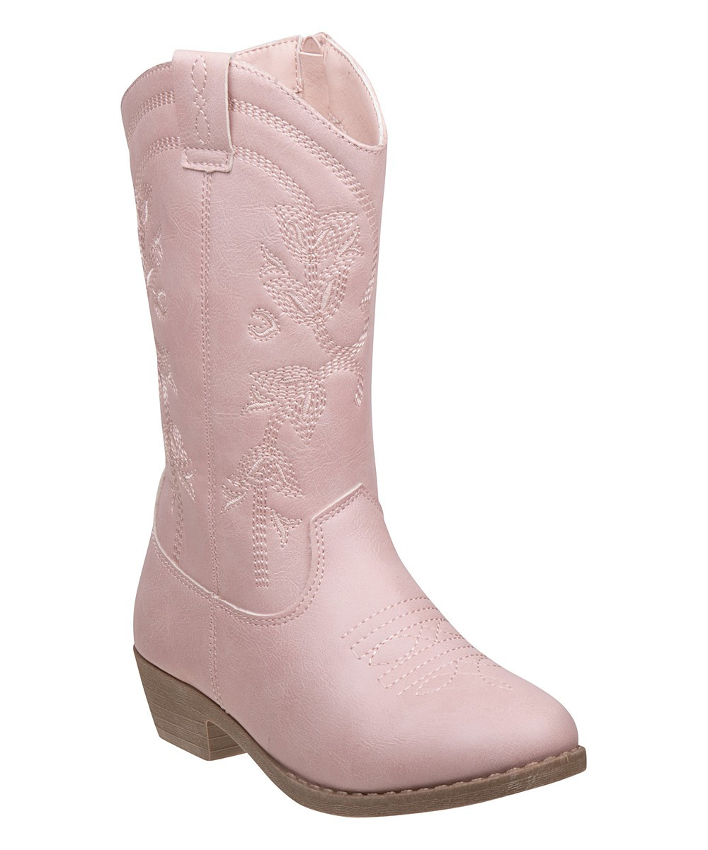 Kensie Girl Girls' Western Boots Pink - Pink Cowboy Boot - Girls | Zulily