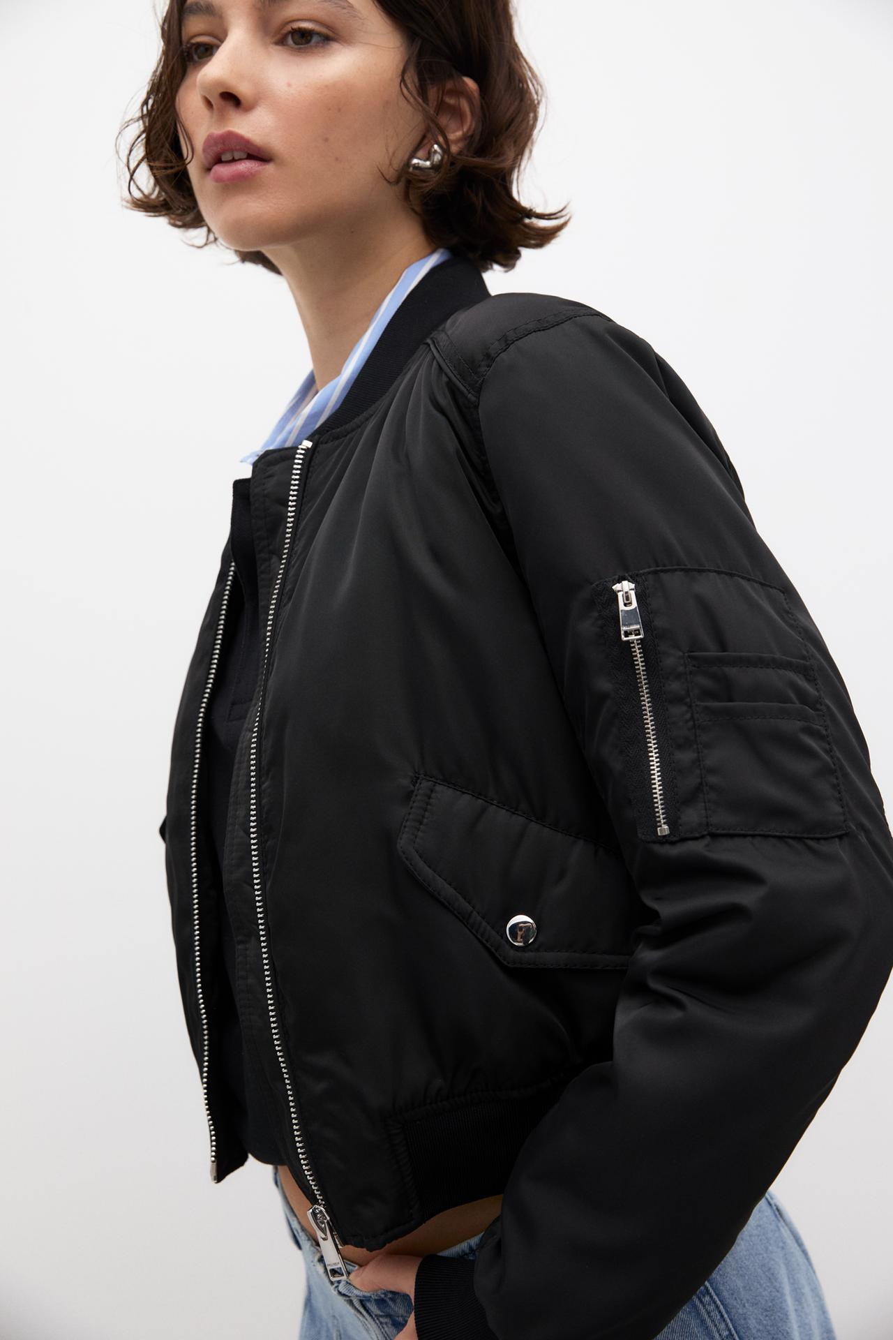 Basic bomber jacket | PULL and BEAR UK