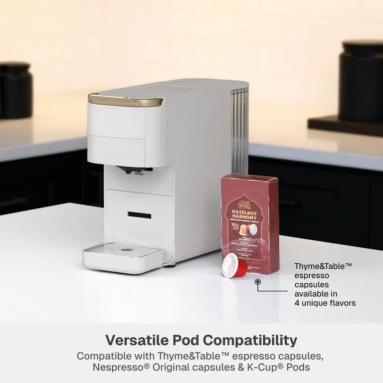 Thyme & Table Multi Capsule Coffee Machine, Universal Capsule Compatible with Espresso and Coffee... | Walmart (US)