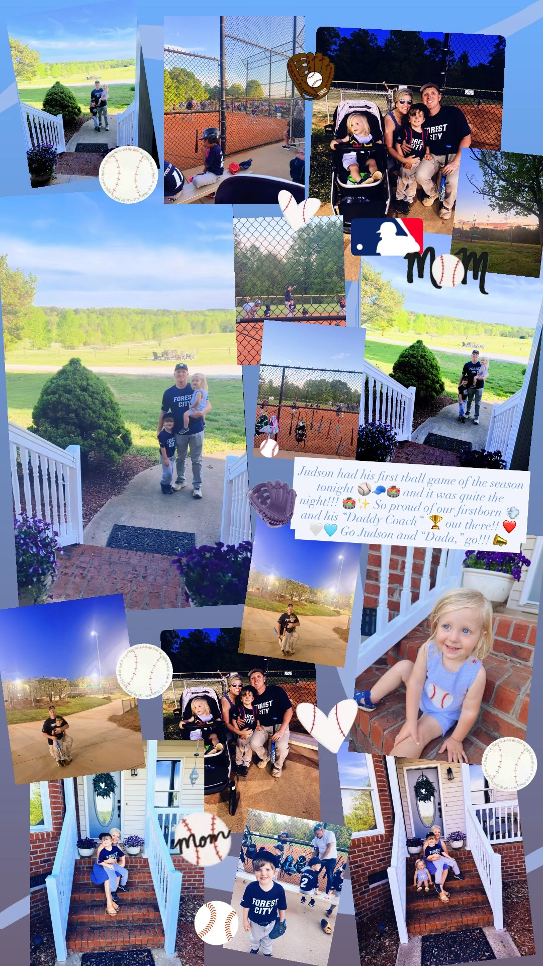 Judson had his first tball game of the season last night ⚾️🧢🏟️ and it was quite the night!!! 🏟️✨ So proud of our firstborn 💨 and his “Daddy Coach”  🏆 out there!! ❤️🤍🩵 Go Judson and “Dada,” go!!! 📣 #firsttballgameoftheseason #firsttballgame #baseballmama 

(And the most stunning view of the geese 🪿 in front of the farm 🚜 as the sun ☀️ was starting to set 🌅 as we were leaving for the ballfield 🏟️ - just so beautiful beyond words y’all!! 💭🌳) #farmsweetfarm #lovethisplace 