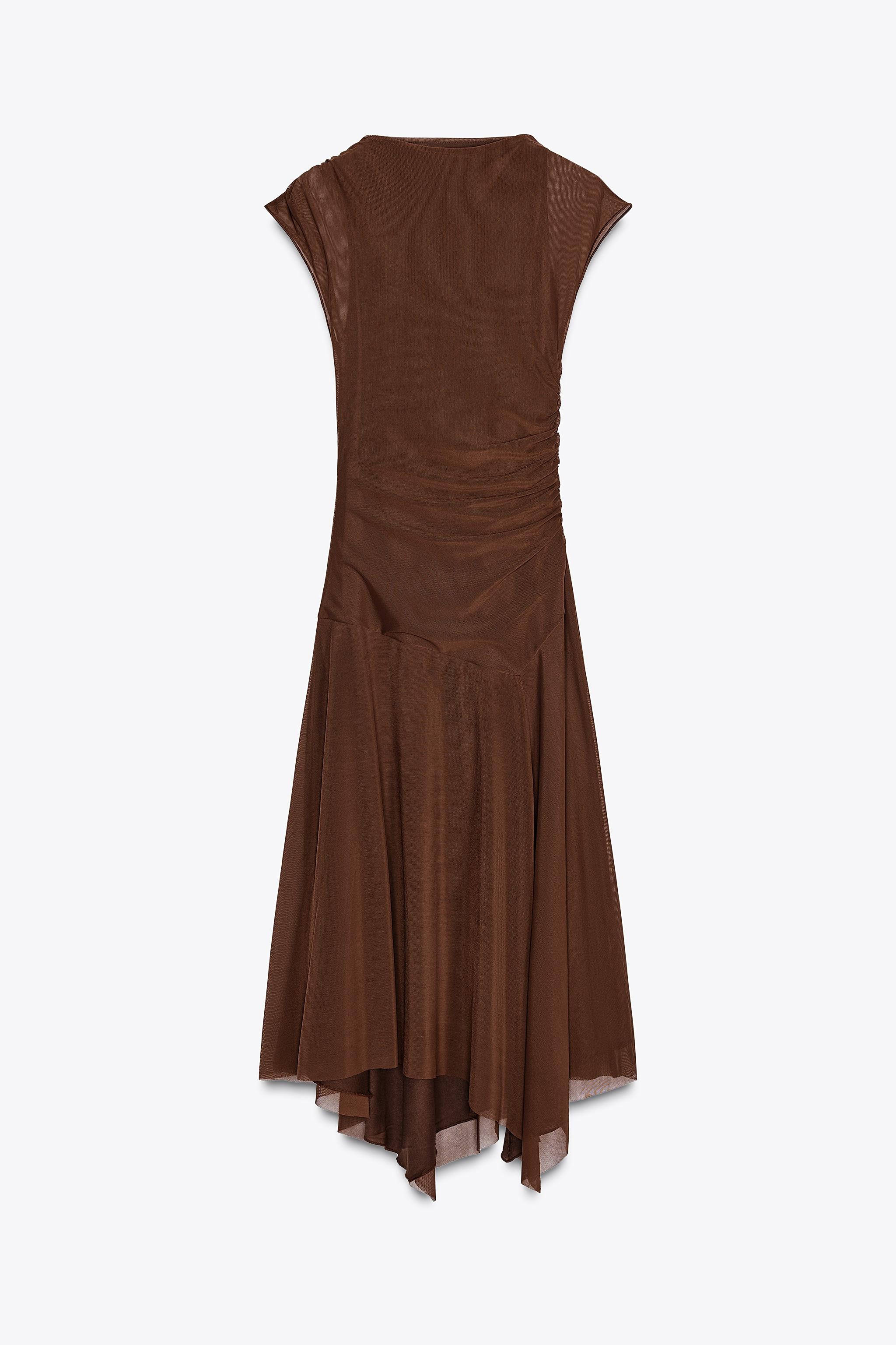 RUCHED TULLE DRESS | Zara US
