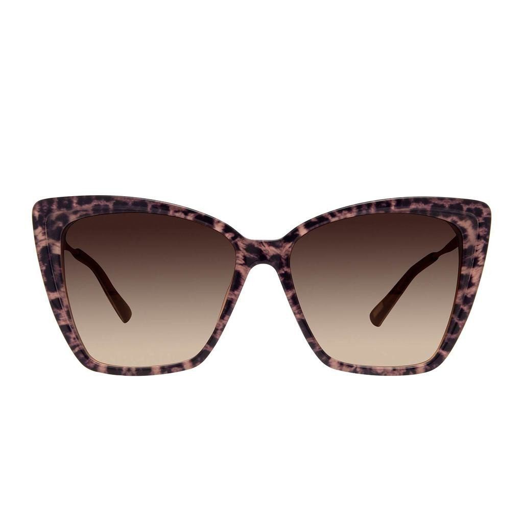 COLOR: leopard tortoise   brown gradient sunglasses | DIFF Eyewear