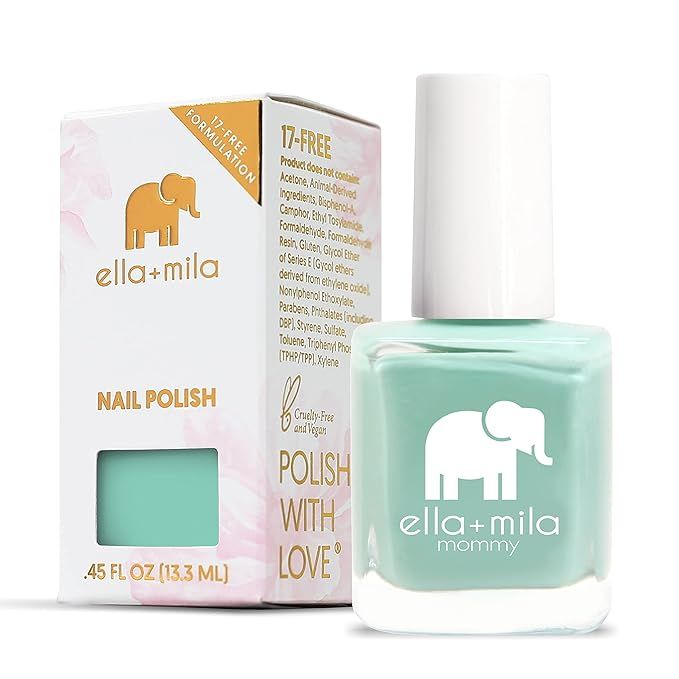 ella+mila Nail Polish, Mommy Collection - Don't be Blue - Quick Dry Nail Polish - Long-Lasting & ... | Amazon (US)