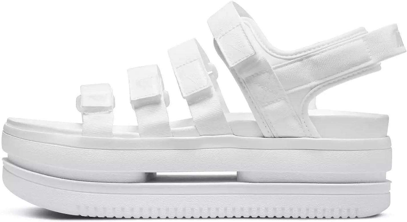 Nike Women's Icon Classic Sandal NA White/Pure Platinum-White (DH0224 100) | Amazon (US)