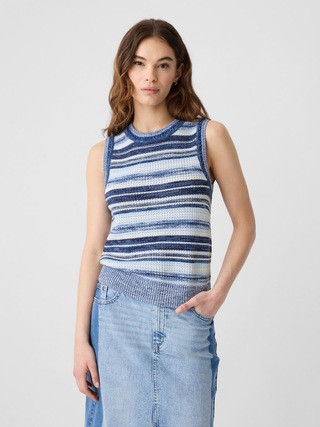 Crochet High Neck Sweater Tank | Gap Factory
